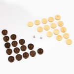 Фишки для нард "Звезда" с кубиками 28 мм